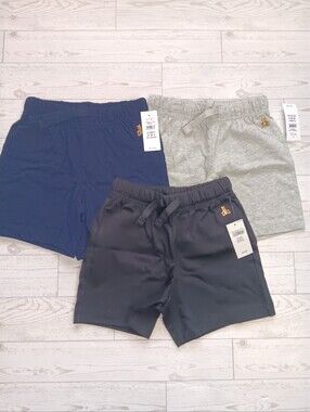 Lot Of 3 Baby Gap Toddler Boy's Brannan Bear Pull On Shorts Size 2 Years